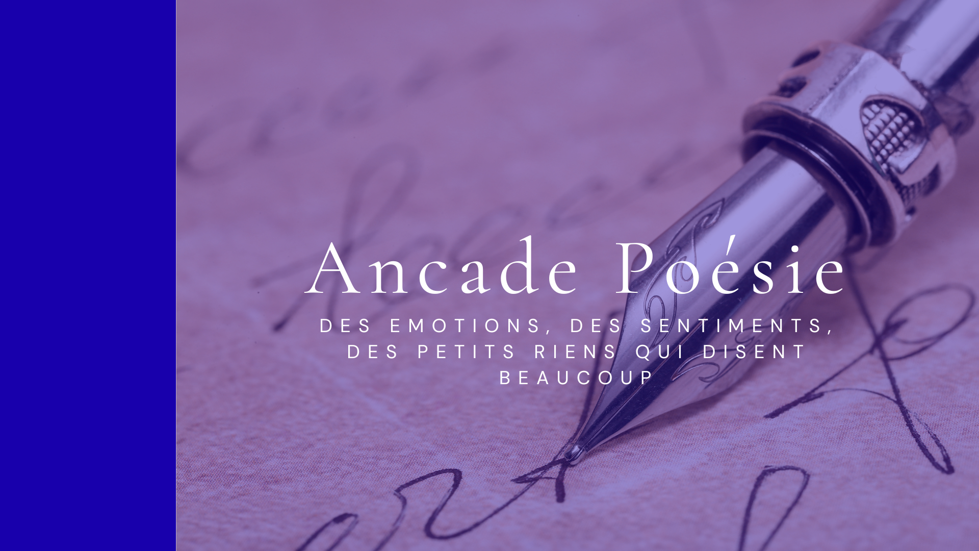 ancade poésie collection stylo plume papier 