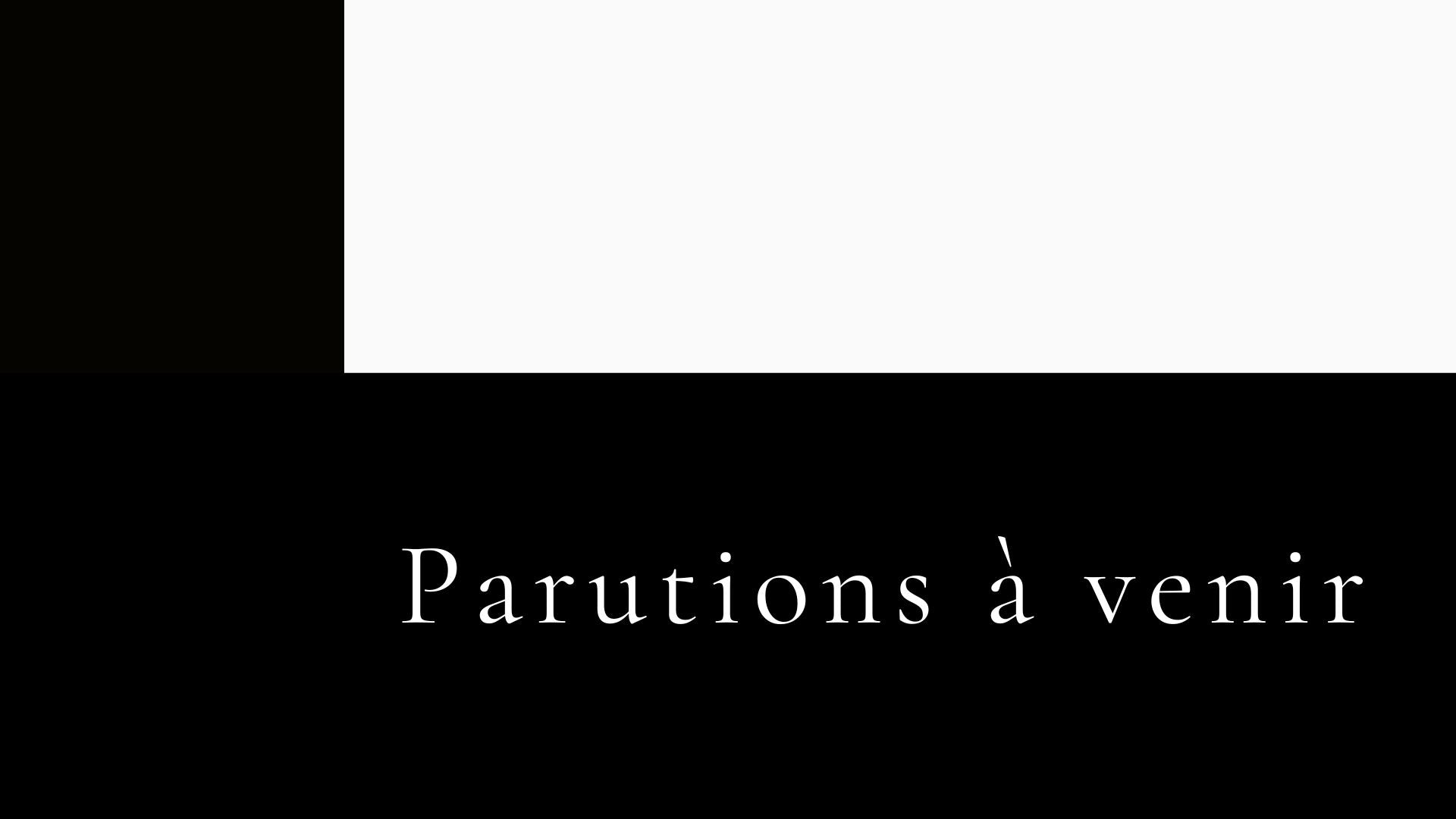 Parutions à venir | Ancade Edition