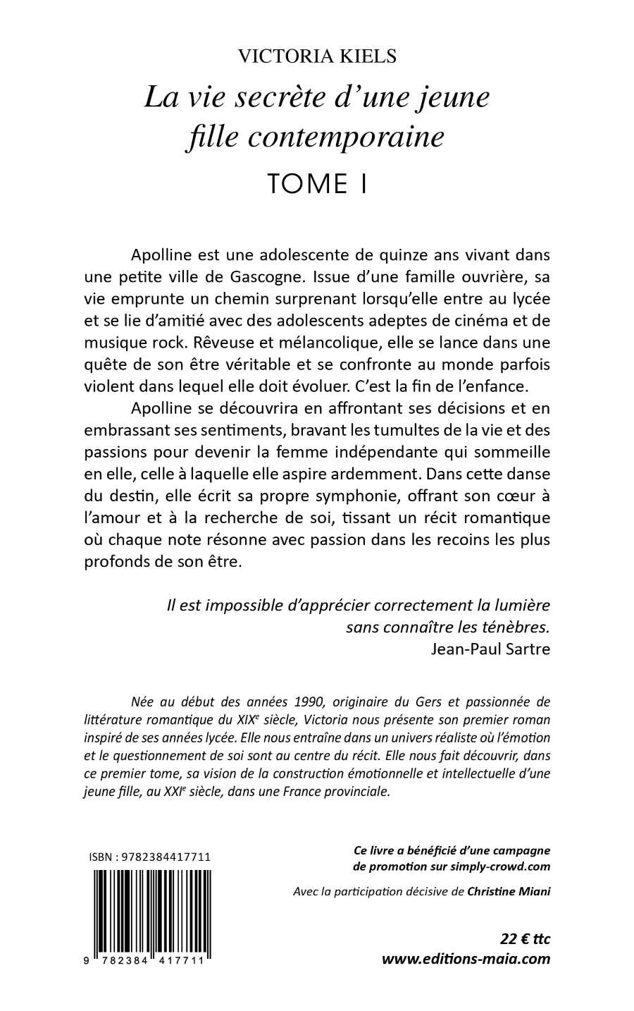 La vie secrète d'une jeune fille contemporaine - Victoria Kiels